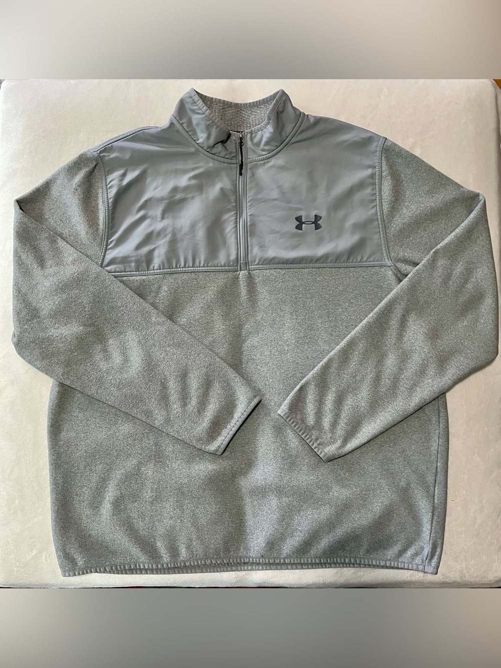 Under Armour Men's Grey Quarter-Zip Performance Pullover